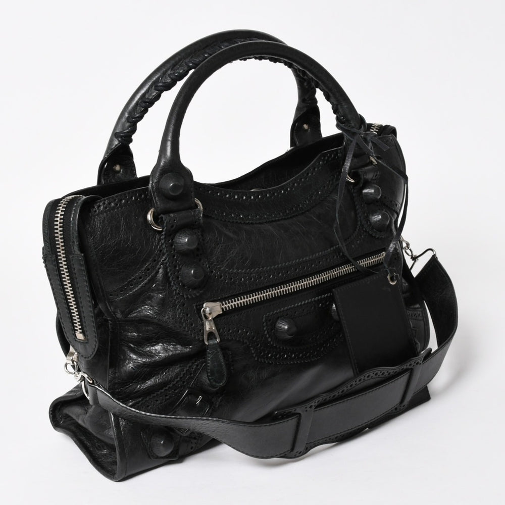 極美品 BALENCIAGA バレンシアガ ジャイアントシティ Giant City 204529 2WAY ショルダーバッグ ハンドバッグ 中古 4a005475