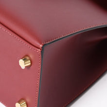 画像をギャラリービューアに読み込む, 新品同様品 HERMES エルメス ケリー25 X刻印 外縫い ルージュアッシュ 赤 ルージュアッシュ ゴールド金具 中古 4a005647