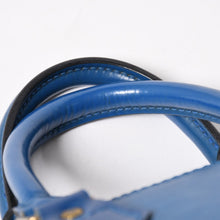 画像をギャラリービューアに読み込む, 極美品 LOUIS VUITTON ルイヴィトン スピーディ25 ハンドバッグ M43015 エピ レザー トレドブルー ゴールド金具 中古 4a005650