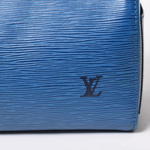 画像をギャラリービューアに読み込む, 極美品 LOUIS VUITTON ルイヴィトン スピーディ25 ハンドバッグ M43015 エピ レザー トレドブルー ゴールド金具 中古 4a005650