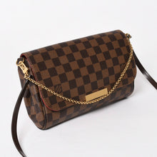 画像をギャラリービューアに読み込む, 極美品 LOUIS VUITTON ルイヴィトン ショルダーバッグ ダミエ フェイボリットMM ダミエキャンバス N41129 ブラウン 中古 4a005626