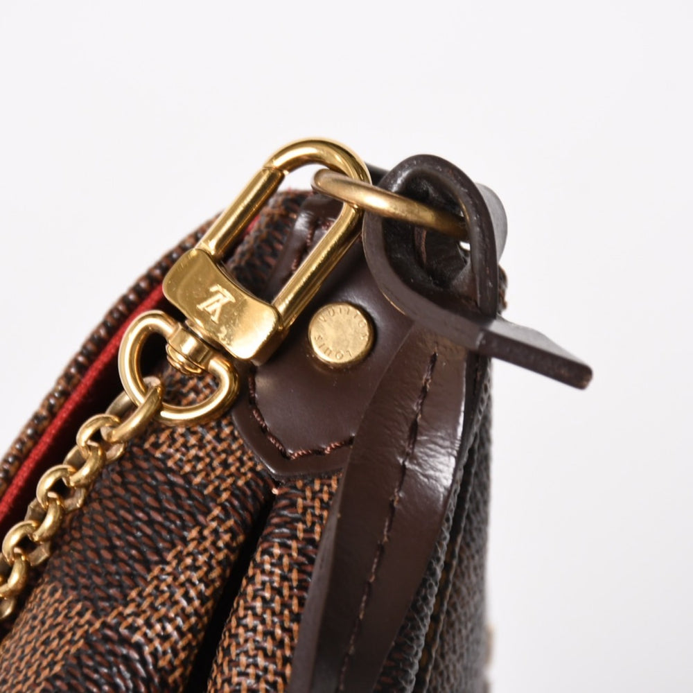 極美品 LOUIS VUITTON ルイヴィトン ショルダーバッグ ダミエ フェイボリットMM ダミエキャンバス N41129 ブラウン 中古 4a005626