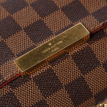 画像をギャラリービューアに読み込む, 極美品 LOUIS VUITTON ルイヴィトン ショルダーバッグ ダミエ フェイボリットMM ダミエキャンバス N41129 ブラウン 中古 4a005626