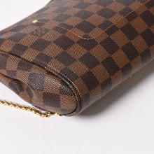 画像をギャラリービューアに読み込む, 極美品 LOUIS VUITTON ルイヴィトン ショルダーバッグ ダミエ フェイボリットMM ダミエキャンバス N41129 ブラウン 中古 4a005626