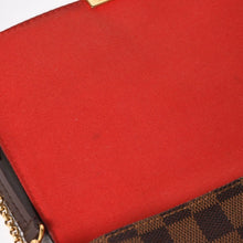 画像をギャラリービューアに読み込む, 極美品 LOUIS VUITTON ルイヴィトン ショルダーバッグ ダミエ フェイボリットMM ダミエキャンバス N41129 ブラウン 中古 4a005626