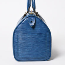 画像をギャラリービューアに読み込む, 極美品 LOUIS VUITTON ルイヴィトン スピーディ25 ハンドバッグ M43015 エピ レザー トレドブルー ゴールド金具 中古 4a005650