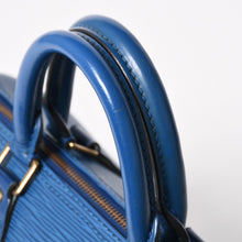 画像をギャラリービューアに読み込む, 極美品 LOUIS VUITTON ルイヴィトン スピーディ25 ハンドバッグ M43015 エピ レザー トレドブルー ゴールド金具 中古 4a005650