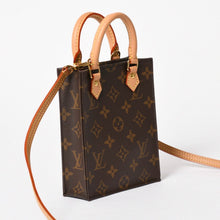 画像をギャラリービューアに読み込む, 新品同様 LOUIS VUITTON ルイヴィトン プティット サックプラ 2WAYバッグ M69442 モノグラム ブラウン ゴールド金具 中古 4a005633