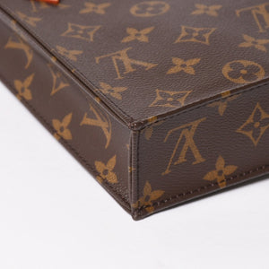 Like new LOUIS VUITTON Petit Sac Pla 2WAY bag M69442 Monogram Brown Gold hardware Used 4a005633
