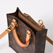 画像をギャラリービューアに読み込む, 新品同様 LOUIS VUITTON ルイヴィトン プティット サックプラ 2WAYバッグ M69442 モノグラム ブラウン ゴールド金具 中古 4a005633