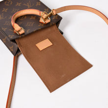 画像をギャラリービューアに読み込む, 新品同様 LOUIS VUITTON ルイヴィトン プティット サックプラ 2WAYバッグ M69442 モノグラム ブラウン ゴールド金具 中古 4a005633