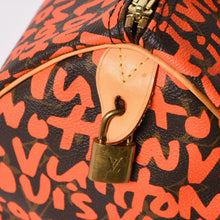 画像をギャラリービューアに読み込む, 極美品 LOUIS VUITTON ルイヴィトン モノグラム スピーディ30 オランジュ ハンドバッグ M93705 モノグラム グラフティ キャンバス 中古 4a005651
