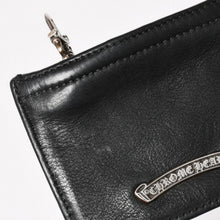 Load image into Gallery viewer, 極美品 CHROME HEARTS クロムハーツ ZPR CHNG PURSE チェンジパース コインケース 小銭入れ ダガージップ レザー シルバー925 中古 4a005610