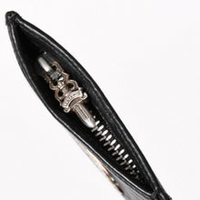 Load image into Gallery viewer, 極美品 CHROME HEARTS クロムハーツ ZPR CHNG PURSE チェンジパース コインケース 小銭入れ ダガージップ レザー シルバー925 中古 4a005610