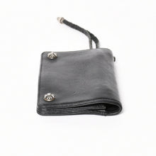 画像をギャラリービューアに読み込む, CHROME HEARTS クロムハーツ 2ZIP STRAP WALLET 2ジップ ストラップ ウォレット 二つ折り財布 クロスボール ブラック 美品 中古 4a005566