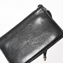 画像をギャラリービューアに読み込む, CHROME HEARTS クロムハーツ 2ZIP STRAP WALLET 2ジップ ストラップ ウォレット 二つ折り財布 クロスボール ブラック 美品 中古 4a005566