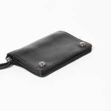 画像をギャラリービューアに読み込む, CHROME HEARTS クロムハーツ 2ZIP STRAP WALLET 2ジップ ストラップ ウォレット 二つ折り財布 クロスボール ブラック 美品 中古 4a005566