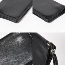 画像をギャラリービューアに読み込む, CHROME HEARTS クロムハーツ 2ZIP STRAP WALLET 2ジップ ストラップ ウォレット 二つ折り財布 クロスボール ブラック 美品 中古 4a005566