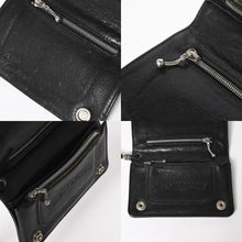 画像をギャラリービューアに読み込む, CHROME HEARTS クロムハーツ 2ZIP STRAP WALLET 2ジップ ストラップ ウォレット 二つ折り財布 クロスボール ブラック 美品 中古 4a005566