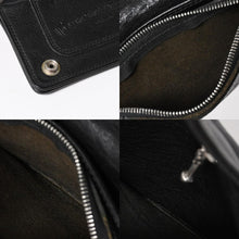画像をギャラリービューアに読み込む, CHROME HEARTS クロムハーツ 2ZIP STRAP WALLET 2ジップ ストラップ ウォレット 二つ折り財布 クロスボール ブラック 美品 中古 4a005566