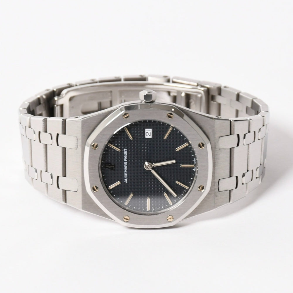 AUDEMARS PIGUET Royal Oak 33mm watch 56303ST.OO.0789ST.01 Weight 75.79g QZ SS Blue Black Dial Good Condition Used 4a005440