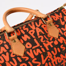 画像をギャラリービューアに読み込む, 極美品 LOUIS VUITTON ルイヴィトン モノグラム スピーディ30 オランジュ ハンドバッグ M93705 モノグラム グラフティ キャンバス 中古 4a005651