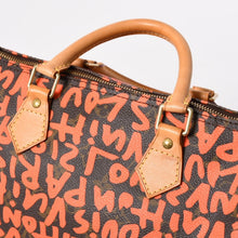 画像をギャラリービューアに読み込む, 極美品 LOUIS VUITTON ルイヴィトン モノグラム スピーディ30 オランジュ ハンドバッグ M93705 モノグラム グラフティ キャンバス 中古 4a005651