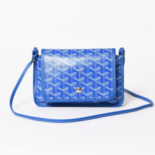 画像をギャラリービューアに読み込む, 極美品 GOYARD ゴヤール プリュメ ポーチウォレット ショルダーバッグ PLUMETPMLTY10CL10P ブルー シルバー金具 中古 4a005683