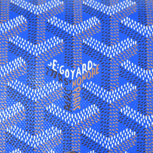 極美品 GOYARD ゴヤール プリュメ ポーチウォレット ショルダーバッグ PLUMETPMLTY10CL10P ブルー シルバー金具 中古 4a005683