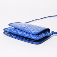 画像をギャラリービューアに読み込む, 極美品 GOYARD ゴヤール プリュメ ポーチウォレット ショルダーバッグ PLUMETPMLTY10CL10P ブルー シルバー金具 中古 4a005683