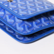 画像をギャラリービューアに読み込む, 極美品 GOYARD ゴヤール プリュメ ポーチウォレット ショルダーバッグ PLUMETPMLTY10CL10P ブルー シルバー金具 中古 4a005683