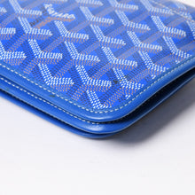 画像をギャラリービューアに読み込む, 極美品 GOYARD ゴヤール プリュメ ポーチウォレット ショルダーバッグ PLUMETPMLTY10CL10P ブルー シルバー金具 中古 4a005683