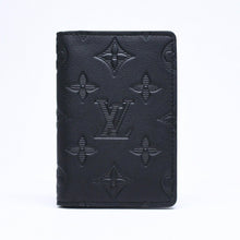 画像をギャラリービューアに読み込む, 新品同様品 LOUIS VUITTON ルイヴィトン オーガナイザードゥポッシュ カードケース M62899 ブラック レザー 中古 4a005662