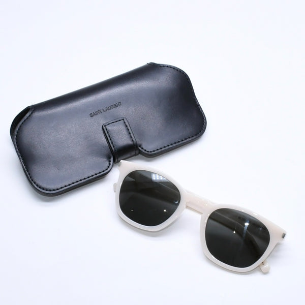 SAINT LAURENT Paris sunglasses, eyewear, white temples, SL 28 041, size 49◻23 140 Excellent condition Used 4a005006