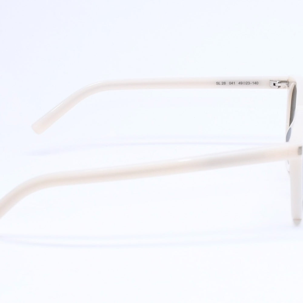 SAINT LAURENT サンローランパリ サングラス アイウェア ホワイトテンプル SL 28 041 サイズ49◻︎23 140 美品 中古 4a005006