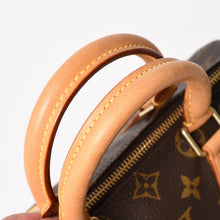 Load image into Gallery viewer, 新品同様品 LOUIS VUITTON ルイヴィトン スピーディ25 ハンドバック M41528 モノグラム PVC ヌメ革 レザー ブラウン ゴールド金具 中古 4a005663