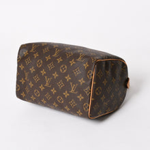 Load image into Gallery viewer, 新品同様品 LOUIS VUITTON ルイヴィトン スピーディ25 ハンドバック M41528 モノグラム PVC ヌメ革 レザー ブラウン ゴールド金具 中古 4a005663