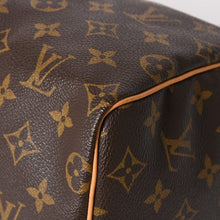 Load image into Gallery viewer, 新品同様品 LOUIS VUITTON ルイヴィトン スピーディ25 ハンドバック M41528 モノグラム PVC ヌメ革 レザー ブラウン ゴールド金具 中古 4a005663