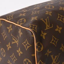 Load image into Gallery viewer, 新品同様品 LOUIS VUITTON ルイヴィトン スピーディ25 ハンドバック M41528 モノグラム PVC ヌメ革 レザー ブラウン ゴールド金具 中古 4a005663