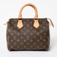 Load image into Gallery viewer, 新品同様品 LOUIS VUITTON ルイヴィトン スピーディ25 ハンドバック M41528 モノグラム PVC ヌメ革 レザー ブラウン ゴールド金具 中古 4a005663