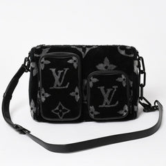 Like new item LOUIS VUITTON Keepall Bandouliere 25 Boston Bag Monogram Eclipse Taffetage M45438 Used 4a005635