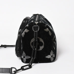 Like new item LOUIS VUITTON Keepall Bandouliere 25 Boston Bag Monogram Eclipse Taffetage M45438 Used 4a005635