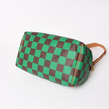 画像をギャラリービューアに読み込む, 極美品 LOUIS VUITTON ルイヴィトン スピーディ バンドリエール40 ハンドバッグ N40579 ダミエ ポップ グリーン 中古 4a005681