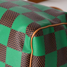 画像をギャラリービューアに読み込む, 極美品 LOUIS VUITTON ルイヴィトン スピーディ バンドリエール40 ハンドバッグ N40579 ダミエ ポップ グリーン 中古 4a005681