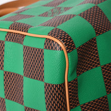 画像をギャラリービューアに読み込む, 極美品 LOUIS VUITTON ルイヴィトン スピーディ バンドリエール40 ハンドバッグ N40579 ダミエ ポップ グリーン 中古 4a005681