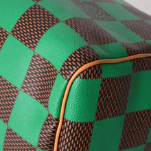 画像をギャラリービューアに読み込む, 極美品 LOUIS VUITTON ルイヴィトン スピーディ バンドリエール40 ハンドバッグ N40579 ダミエ ポップ グリーン 中古 4a005681