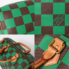 画像をギャラリービューアに読み込む, 極美品 LOUIS VUITTON ルイヴィトン スピーディ バンドリエール40 ハンドバッグ N40579 ダミエ ポップ グリーン 中古 4a005681