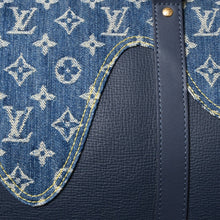 画像をギャラリービューアに読み込む, 極美品 LOUIS VUITTON ルイヴィトン × NIGO キーポル バンドリエール50 M45975 ボストンバッグ モノグラムデニム レザー ネイビー ゴールド金具 中古 4a005642