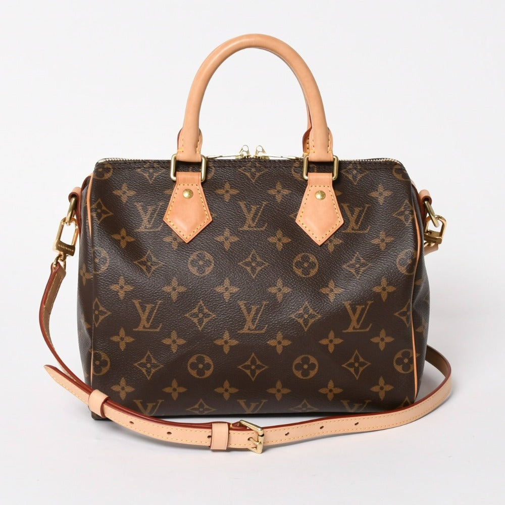極美品 LOUIS VUITTON ルイヴィトン スピーディー バンドリエール25 ハンドバッグ ショルダーバッグ 2way M46977 モノグラム レザー 中古 4a005789