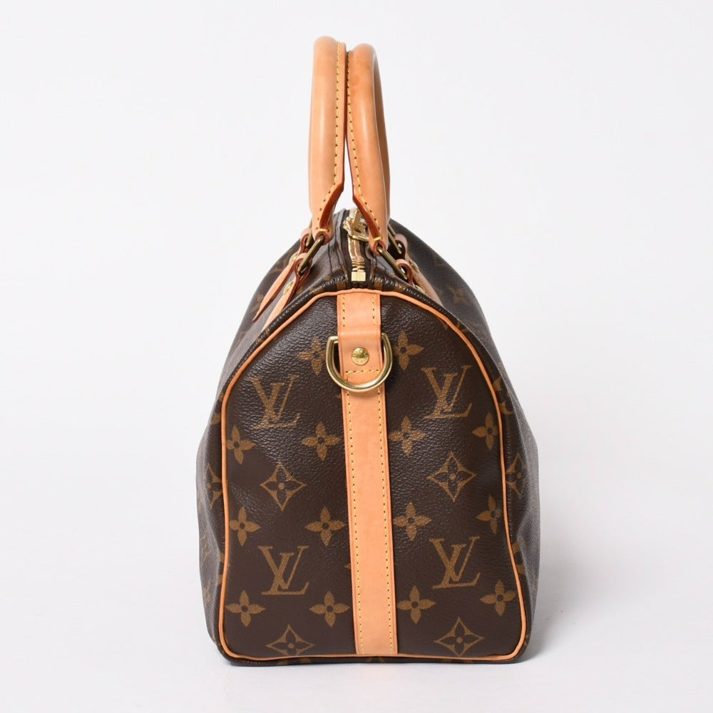 極美品 LOUIS VUITTON ルイヴィトン スピーディー バンドリエール25 ハンドバッグ ショルダーバッグ 2way M46977 モノグラム レザー 中古 4a005789